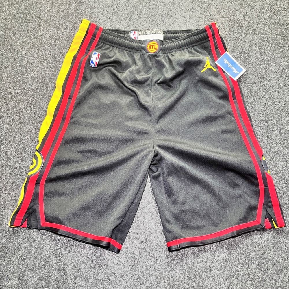 Jordan Atlanta Hawks Basketball Shorts Kids XL Black New NBA‎ Statement Edition